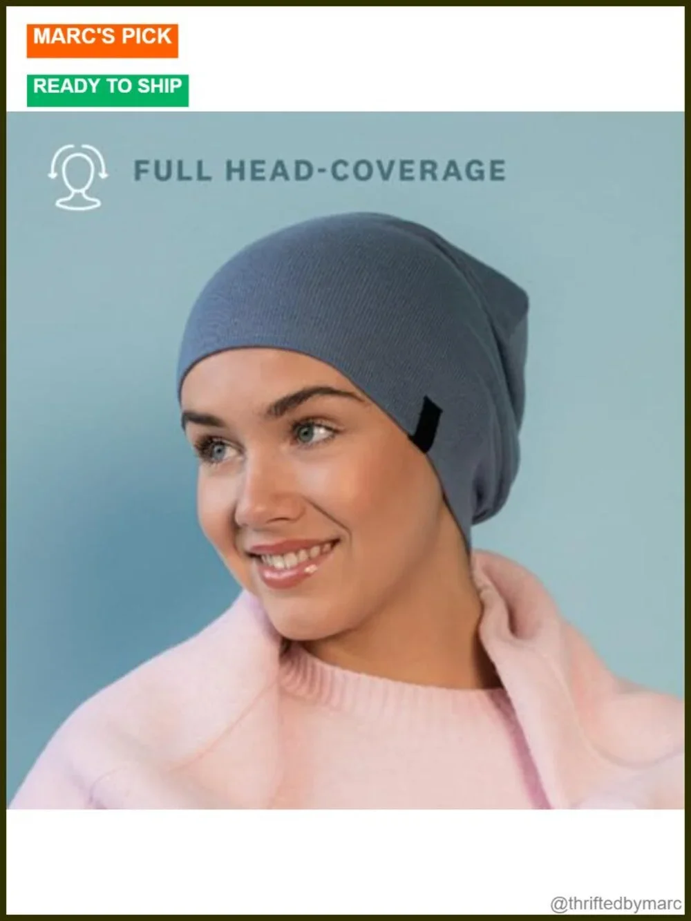 100% Cotton Soft Stretchy Beanie Hat for Hair Loss